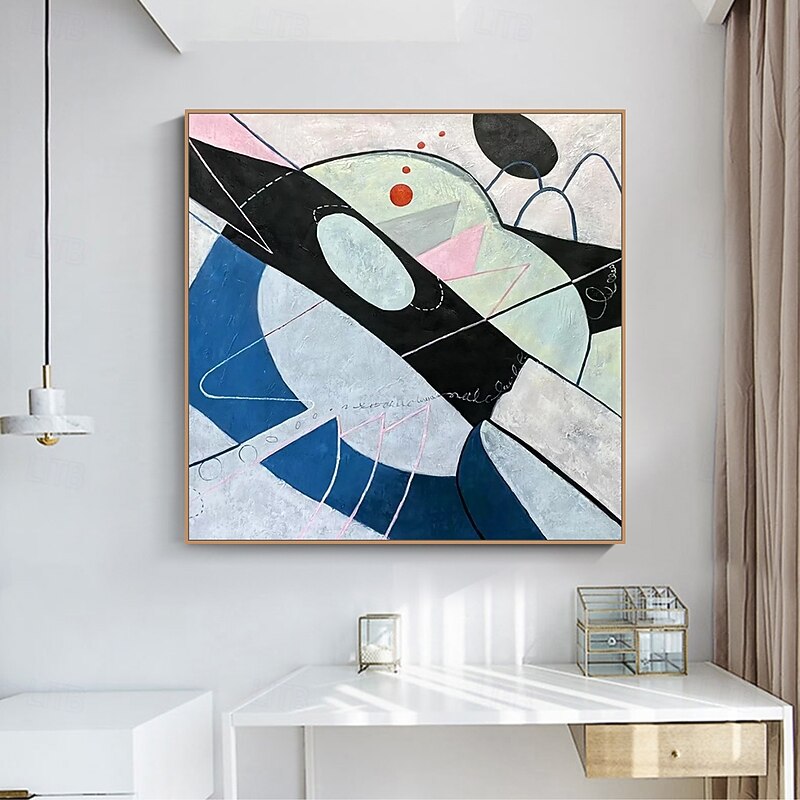 Mintura Handmade Cartoon Oil Paintings On Canvas Wall Art Decoration Modern Abstract Texture Pictures For Home Decor Rolled Frameless Unstretched Painting4