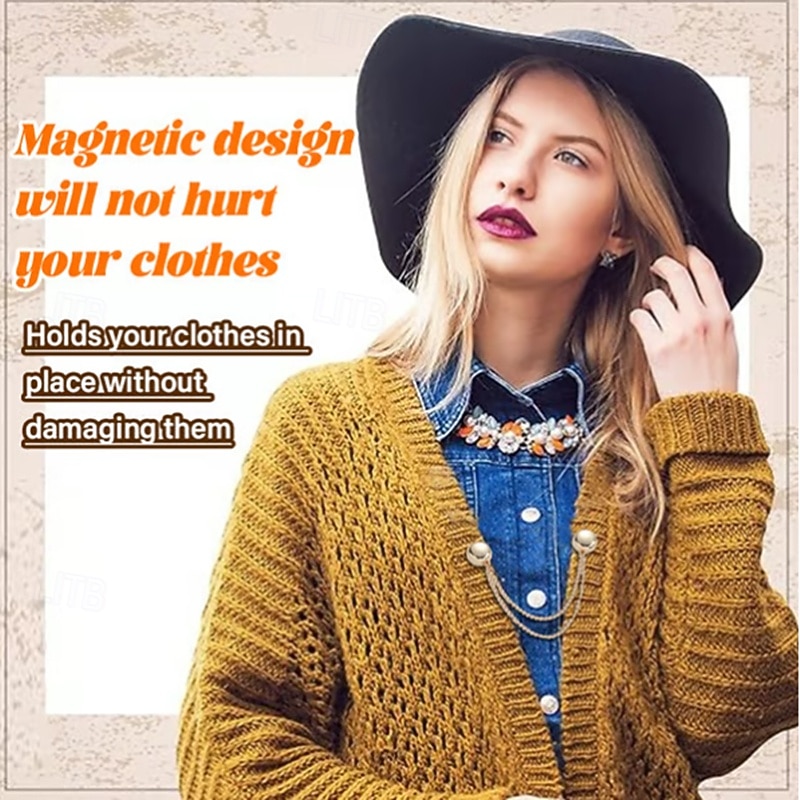 4Pcs Multi-function Magnetic Clothing Clips No Sew Pants Cuff Hem Fixing Tool Sleeve Corner Holder Adjustable Trouser Shortening Buckle Hemming Clamp4