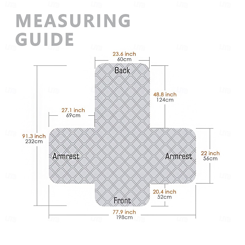 Non-Slip Quilted Recliner Cover, 100% Waterproof Recliner Chair Slipcover Furniture Protector with Pockets, Washable Couch Cover with Elastic Straps for Kids and Pets4