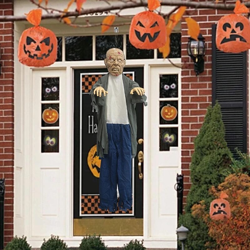 Halloween Hanging Zombie Haunted House Event Accessory Creepy Zombie Prop3