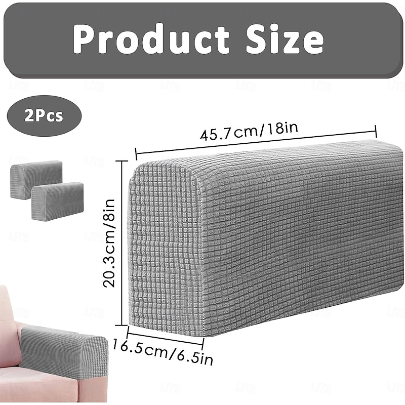 2 Pack Armchair Saver Protective Covers Armrest Cover Stretch Sofa Protective Covers For Armrests2