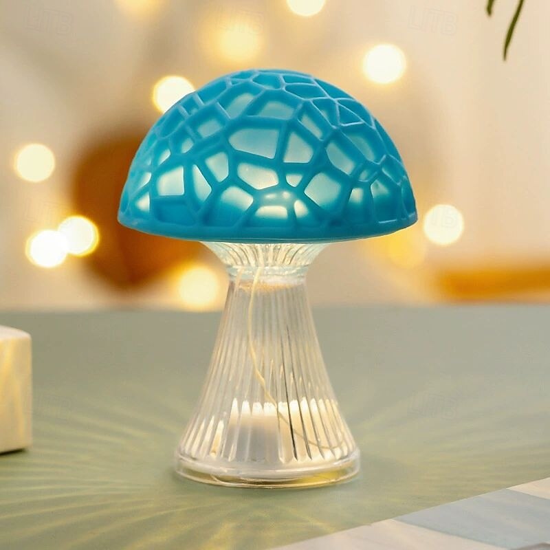 Creative LED Colored Mushroom Light Healing Night Light Dormitory Home Atmosphere Light Christmas Gift3