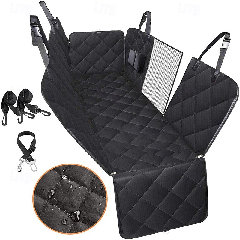 Dog Car Seat Cover for Toyota Tacoma Pet Seat Protector Waterproof Backseat Pet Mat Foldable Back Seat Extender Non-Slip Travel2