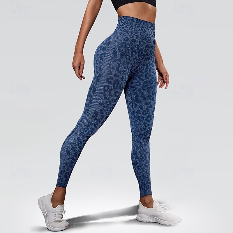 Women's Workout Leggings Yoga Pants Tummy Control High Waist Dance Pilates Running Bottoms Tie Dye Black Blue Coffee Fall Sports Activewear Tight Fit
