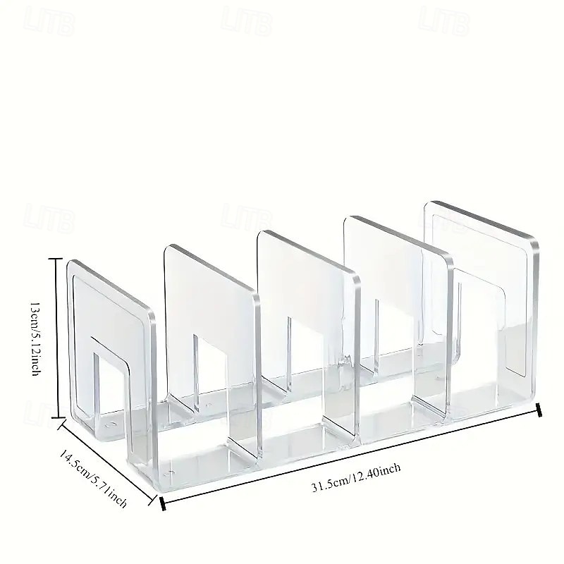 2-Pack 4-Compartment Acrylic Kids Shoe Rack, Clear and Compact Baby Shoe Organizer, Durable and Stylish Shoe Storage for Children4