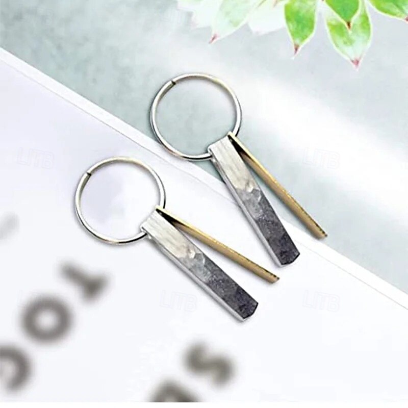 Through Thick and Thin Keychain Best Friend Gift Simple and Elegant Keyring Keychain Pendant Portable Backpack Charm Creative and Stylish Friendship Token4