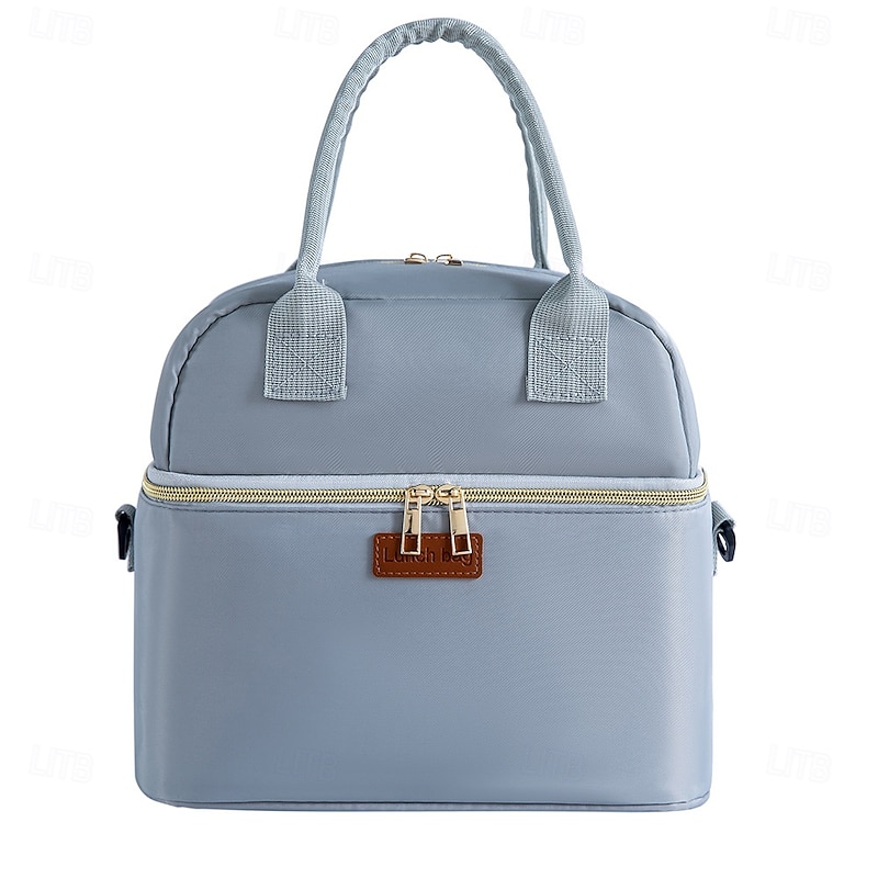 Lunch Bag for Women and Men for Back to School Office Picnic Hiking Beach Double Layer Thickened Waterproof Insulated Bento Bag Portable Handheld Lunch Tote for Students and Professionals4