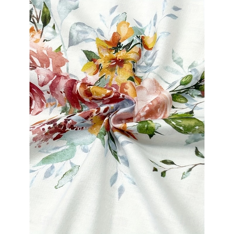 Women's Hooded Sweatshirt Jacket Long Sleeve Zip Up Hoodie With Pocket Lightweight Casual Micro-elastic Floral Graphic Fashion Street Dailywear Pocket Print White Purple Fuchsia Spring Fall2