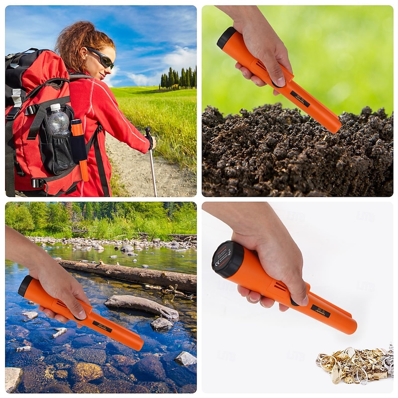 Metal Detector Pinpointer, Fully Submersible Waterproof Handheld Pin Pointer Wand, Search Treasure Pinpointing Finder Probe for Adults, Kids2