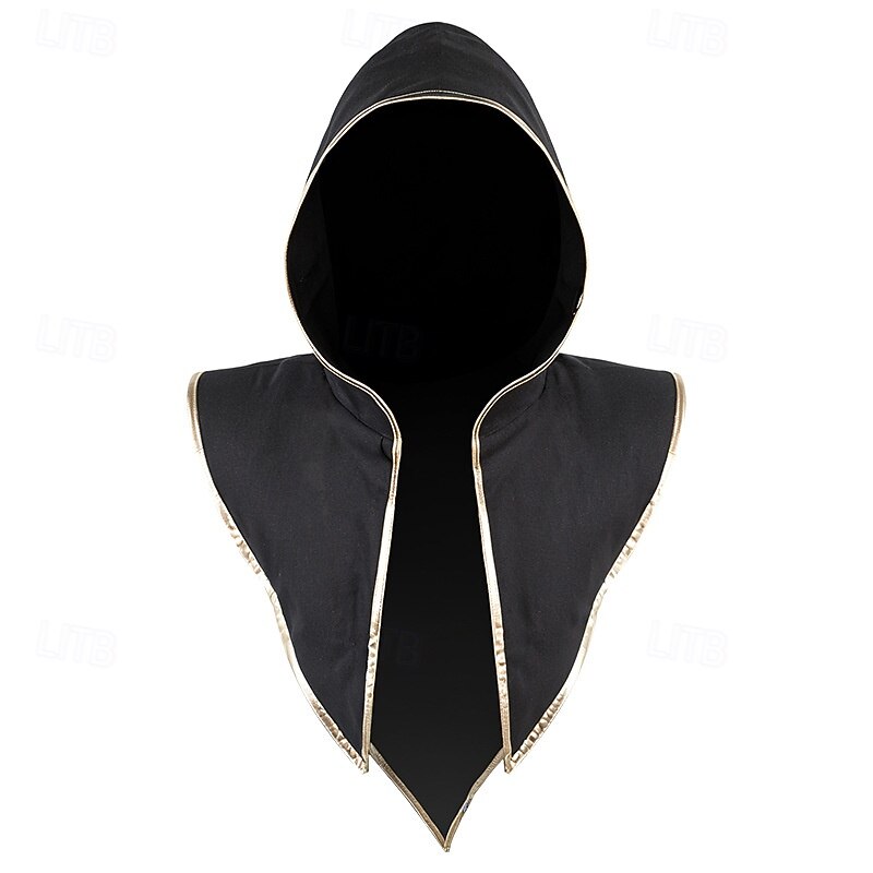 Retro Vintage Medieval Renaissance Cloak Hooded Cloak Viking Priest Fancy Dress Men's Halloween Carnival Performance LARP Adults Cloak2