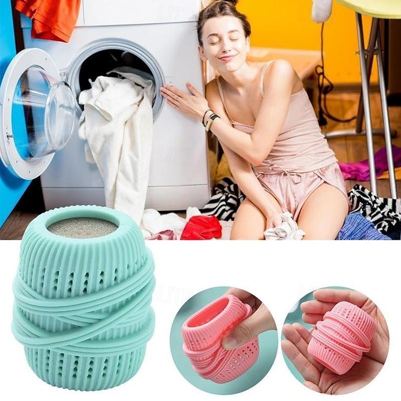 3PCS Anti Tangling Laundry Ball Reusable Washing Machine Balls for Reducing Wrinkles Lint and Hair Softening Clothes Preventing Twisting Household Cleaning Accessories