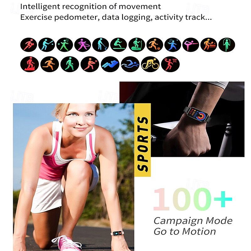 2025 New Sports Smart Watch Men Women 1.47-inch Full Touch Fitness Tracker IP67 Waterproof Smartwatch For Android IOS Phone4