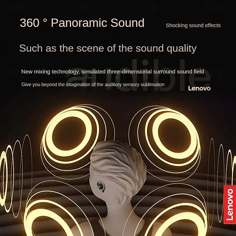 NEW Lenovo EA305 TWS Sports Earphones Bluetooth 5.4 Dual Mode Wireless Earphones Waterproof HiFi Stereo Noise Cancelling Earbuds2