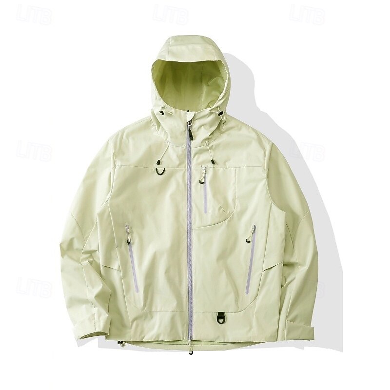 Women's Windbreaker Softshell Jacket Hiking Jacket Outdoor Waterproof Windproof Hiking Outfits Hiking Clothes Winter Autumn / Fall Top Camping / Hiking / Caving Running Solid Color Yellow Purple Green
