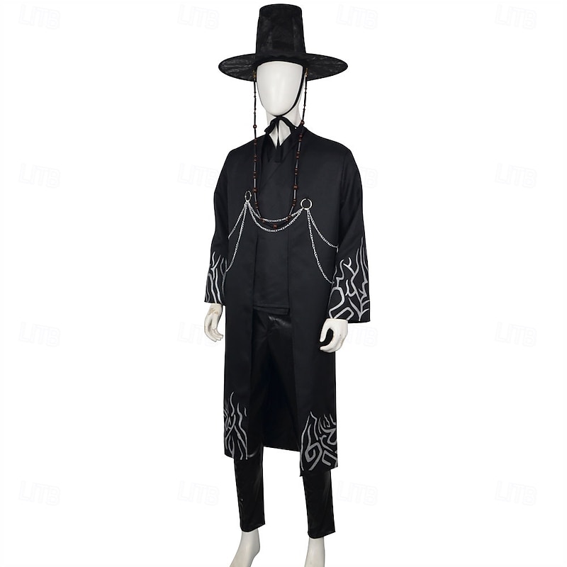 Korean Idol Inspired Pop Star Costume Hanbok Fancy Dress Korean Traditional Virtual Idol Movie Cosplay for Men's Boys' Kid's Adults' Halloween Carnival Performance Comic Con Anime Expo4