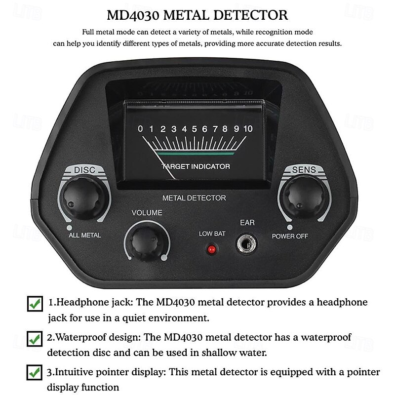MD-4030 Professional Underground Metal Detector Adjustable Gold Detectors Treasure Hunter Tracker Seeker Metal Circuit Detector4