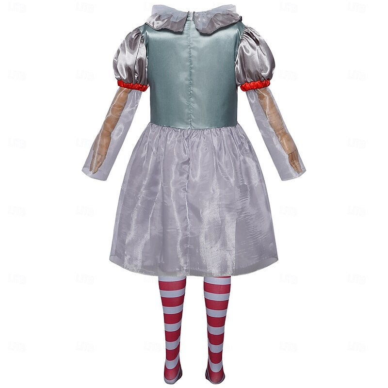 Clown Pennywise Halloween Costume Halloween Group Couples Costumes It Horror Scary Costume Kid's Adults' Men's Women's Boys' Halloween Carnival Performance Party Easy Halloween Costumes Dress Up4