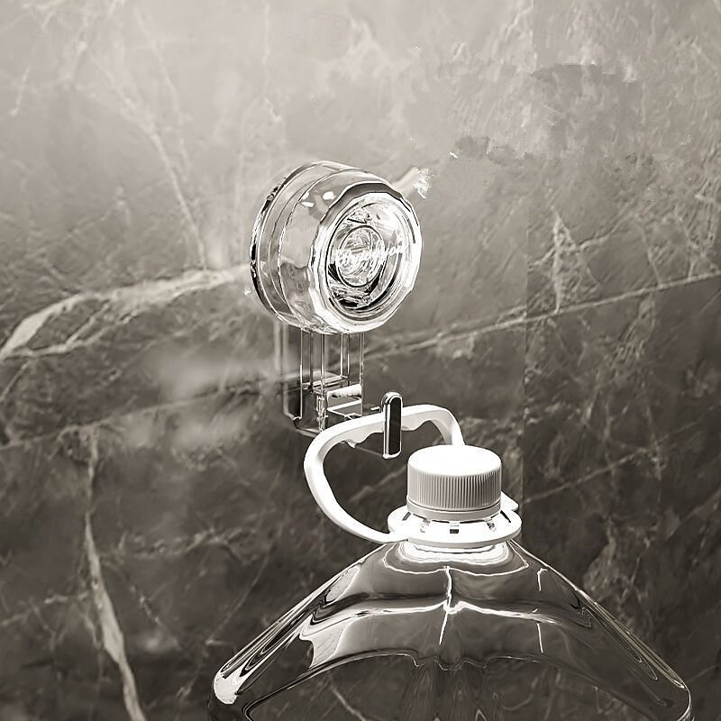 3pcs Corrugated Suction Cup Hooks Bathroom Wall Mounted Storage Rack, No Drilling Shower Shelf for Toiletries & Cosmetics4