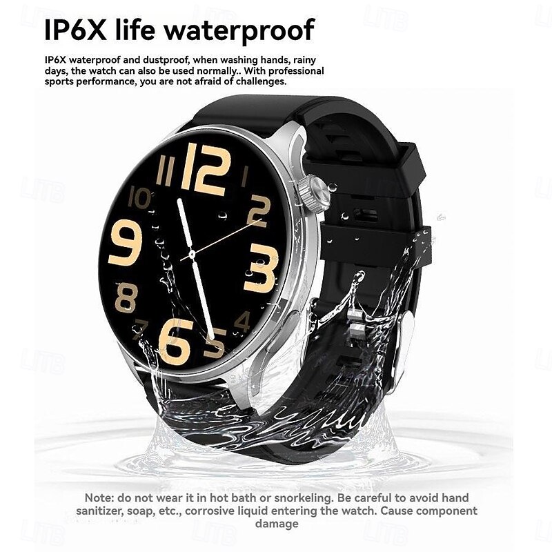 HD21 Smart Watch 1.43 inch Smartwatch Fitness Running Watch Bluetooth Timer Call Reminder Heart Rate Monitor Sedentary Reminder Find My Device Compatible with Android iOS IP68 Women Heart Rate2