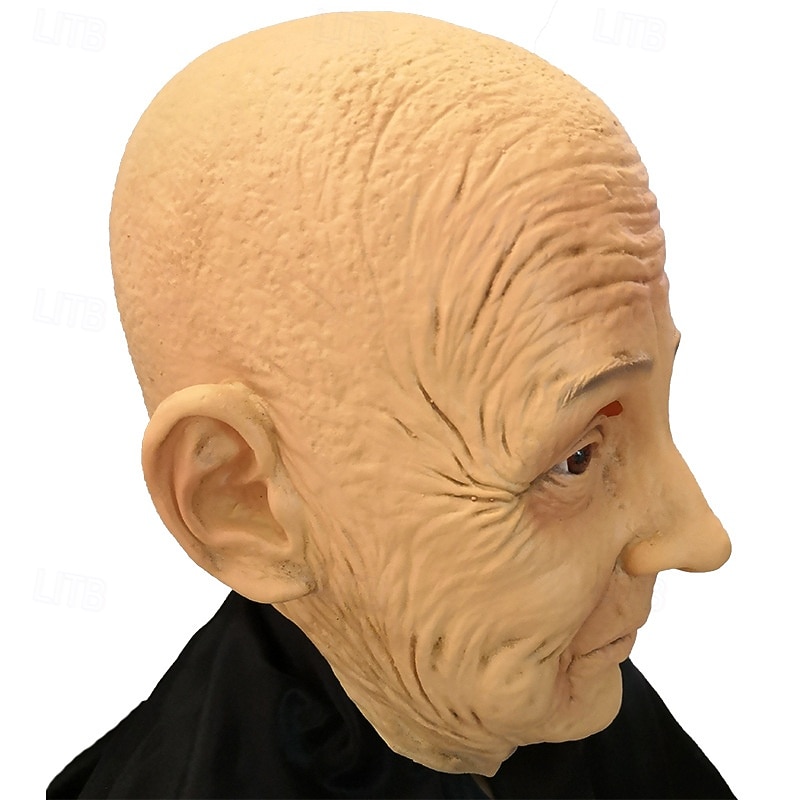Old Man Halloween Mask Realistic Mask Horror Scary Full Head Adults' Men's Women's Unisex Halloween Carnival Performance Party Easy Halloween Costumes Dress Up2