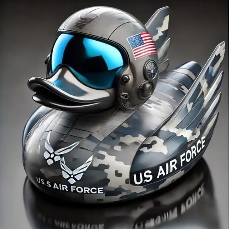 Military Rubber Ducks, Armed Mini Resin Ducks for Jeeps Ducking, Uniform Army Cruise  Rubber Duck, Hand Painted Patriotic Veteran Day Gifts, Unique Coolest Party Favors