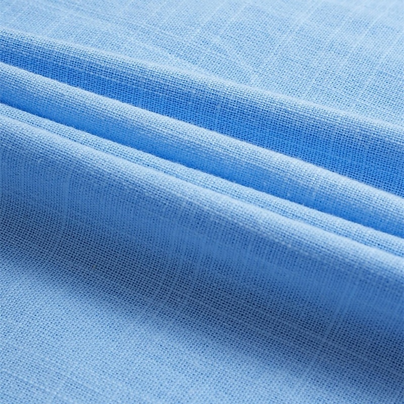 Men's Shirt Linen Shirt Summer Shirt Beach Wear Plain Vacation Casual Khaki+Black Blue+Khaki Gray+Khaki White+Black Long Sleeve Lapel Summer Spring Clothing Apparel4