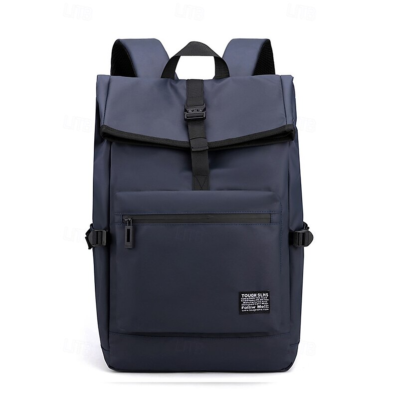 Men's Water-Repellent and Scratch-Resistant Backpack with Reflective Strips, Casual College Daypack for Students and Outdoor Activities