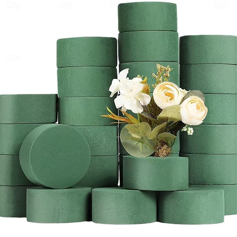 6PCS High Density Wet and Dry Floral Foam, Bouquet Centerpiece Decoration Material, Keeps Flowers Fresh and Secure, Professional Flower Arrangement Supplies with Natural Texture2