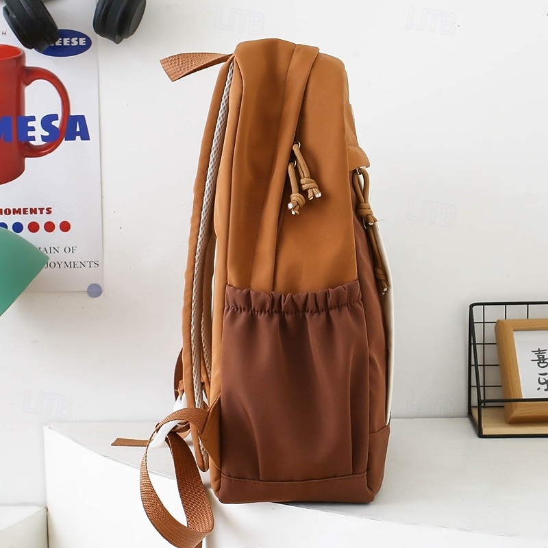 4-Piece Cute Backpack Set for Girls with Teddy Bear Print – Kawaii School Bag with Tote, Pencil Case, and Pouches for Teen Students4