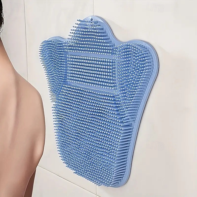 Anti Slip Massage Pad with Suction Cup Lazy Back Scrubber with Enhanced Thickened Strong Suction Cup for Bathing and Foot Scrubbing