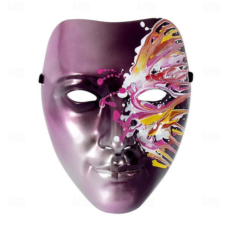 Halloween Venetian Mask Scary Full Face Adults' Men's Halloween Carnival Performance Party Masquerade Easy Halloween Costumes Dress Up2