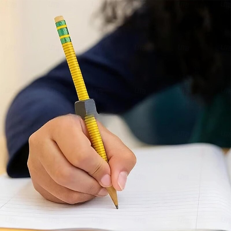 Nut Decompression Pen Threaded Pencil Threaded Wooden Pencil with Rotating Nut Perfect for School Office Home Birthday Gift3