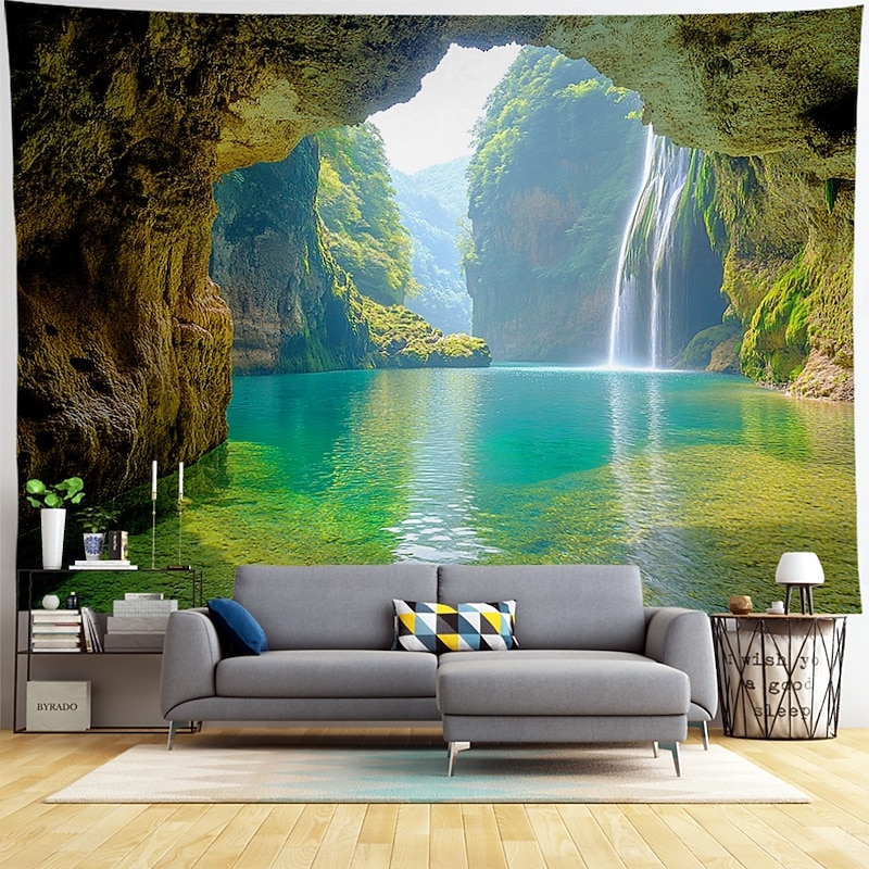 Beach Ocean Hanging Tapestry Sea Wall Art Large Tapestry Mural Decor Photograph Backdrop Blanket Curtain Home Bedroom Living Room Decoration