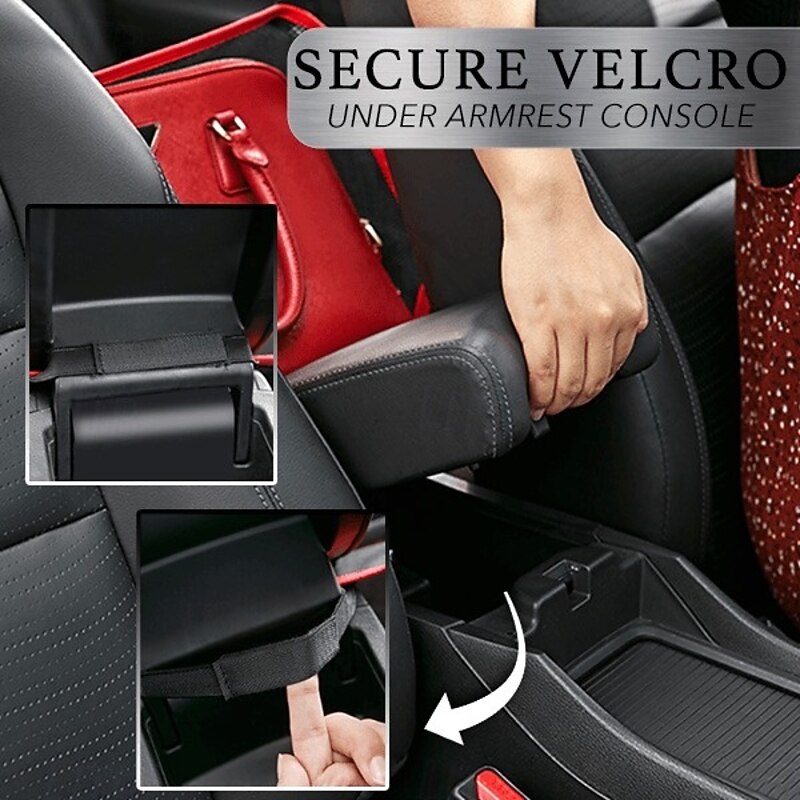 Car Net Pocket Handbag Holder Car Seat Storage Organizer Mesh Bag Backseat Foldable Pouch Armrest Console Hanging Storage for Essentials4