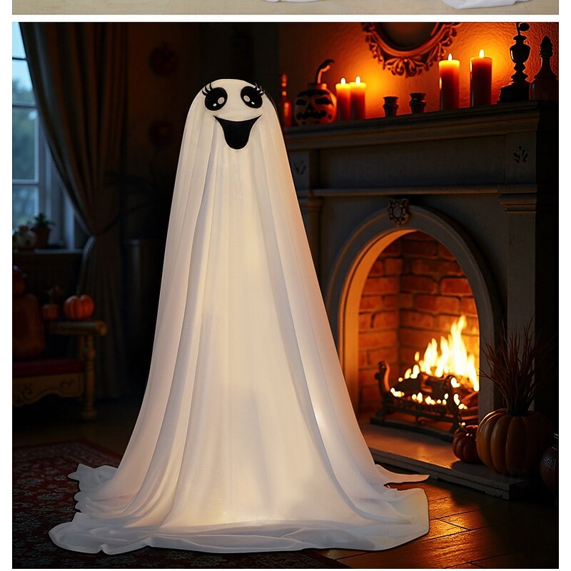 Halloween Horror Ghost Decorations Outdoor Supplies Halloween Party Indoor Decor for Porch Courtyard Garden Lawn Pathway Graveyard DIY Decoration2