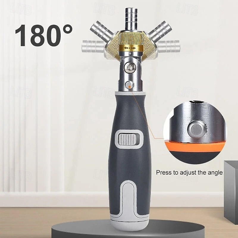 Ratcheting Screwdriver Set Ten in One Portable Multi Angle Reversible Ratchet Screwdriver Kit with Phillips Slotted and Torx Bits Compact Hand Tool for Home Repair3