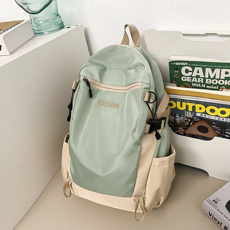 Unisex Colorblock Backpack for School and Travel – Lightweight Waterproof Daypack for College Students, Commuters, or Outdoor Use4