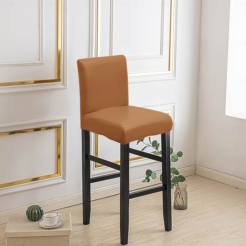 Bar Chair Cover Office Chair Cover Stool Chair Cover Geometric Printed Polyester Slipcovers - Main Image