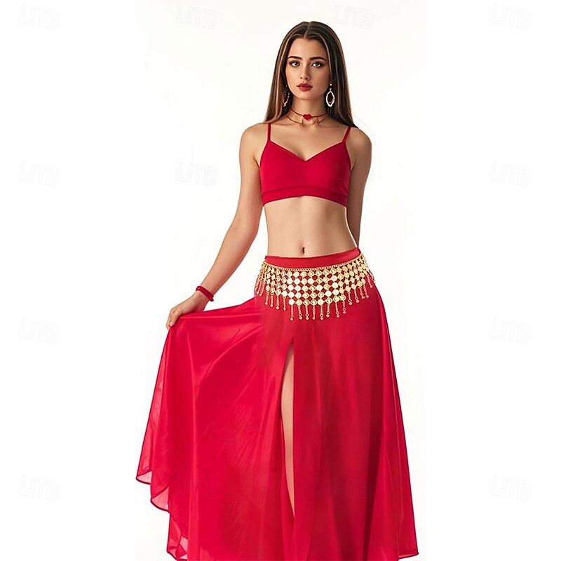 Coins Belly Dance Hip Scarf Belt Belly Dancing Coins Skirts Chain Belt for Bellydance Halloween Costume Accessory3