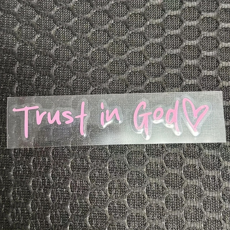 4pcs Trust in God Car Rearview Mirror Sticker, Car Rearview Mirror Decal, Inspirational Vinyl Sticker, Ideal Christian Gift, Jesus Faith Letter Decals for Car Interior4
