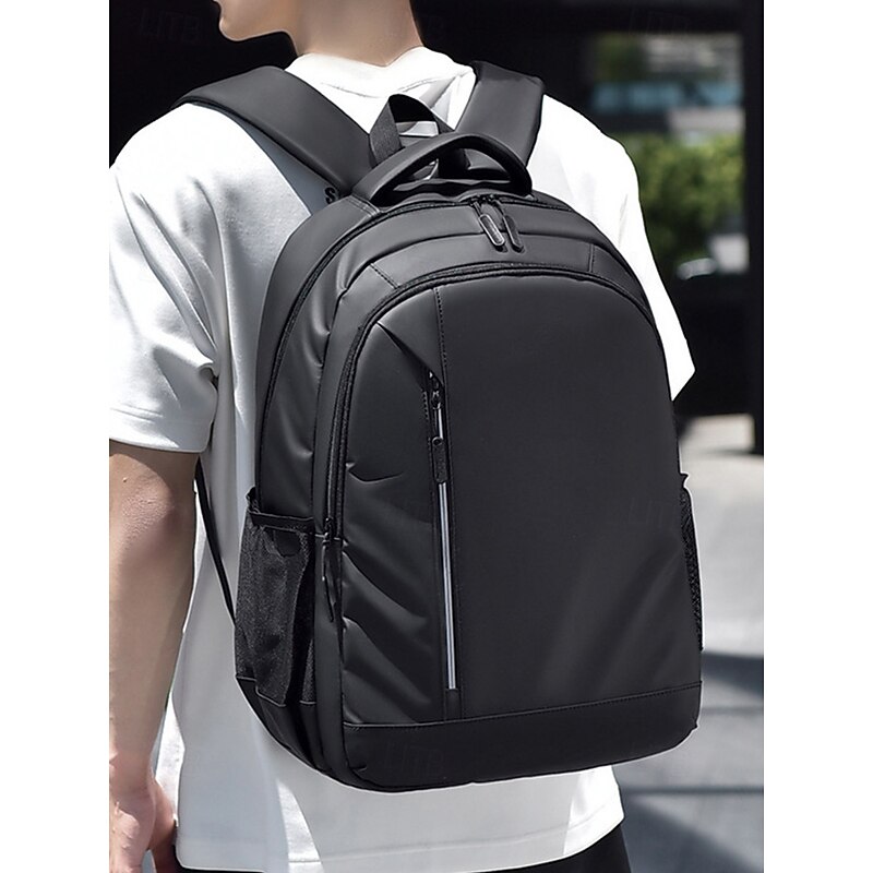 Men's Water-Repellent Laptop Backpack – Sleek Business Travel Bag with Luggage Strap,  Multi-Pocket Design for Work, School or Daily Commute2