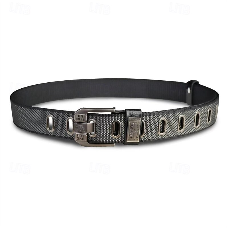 Men's Belt Waist Belt Black Navy Blue Nylon Core Alloy Durable Adjustable Plain Outdoor Daily3
