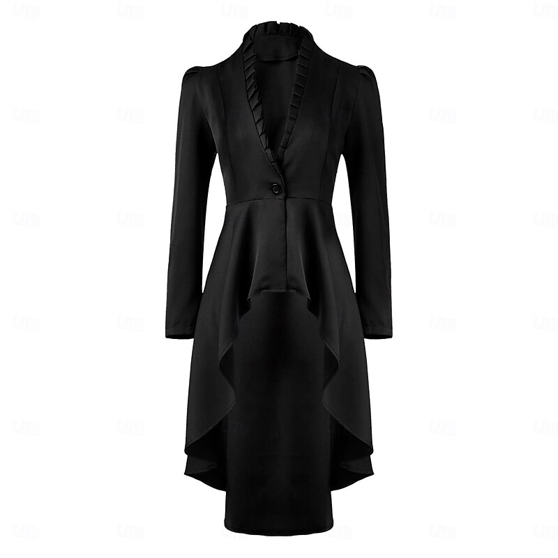 Retro Vintage Medieval Renaissance Long Length Dress Fancy Dress Women's Halloween Masquerade Theme Party Renaissance Fair Festival Adults' Dress Spring & Summer2