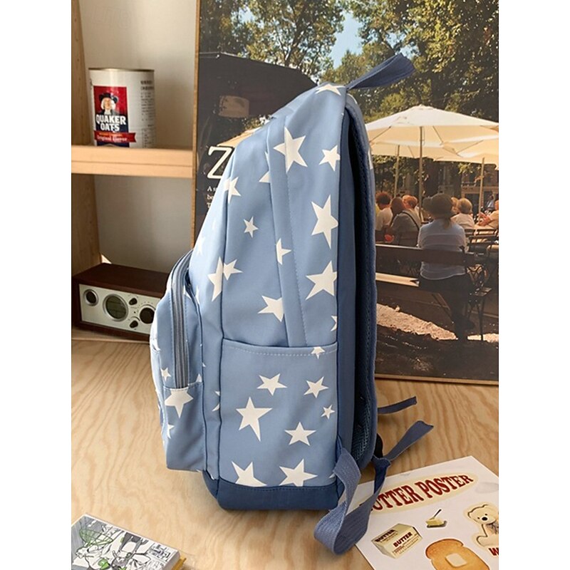 Kids' and Teens' Star Print School Backpack – Lightweight Daypack for Girls and Boys Back to School4