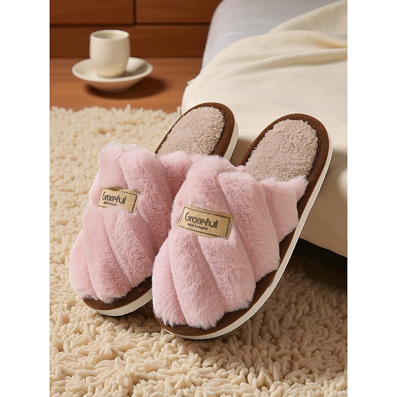 Women's Faux Fur Slippers – Ultra Soft Indoor Shoes for Winter Comfort, Bedroom Lounging and Relaxed Reading4