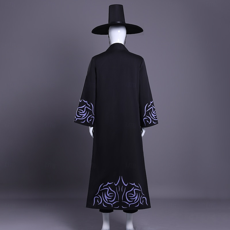 Korean Idol Inspired Pop Star Costume Hanbok Fancy Dress Korean Traditional Virtual Idol Movie Cosplay for Men's Adults Halloween Carnival Performance Comic Con Anime Expo3