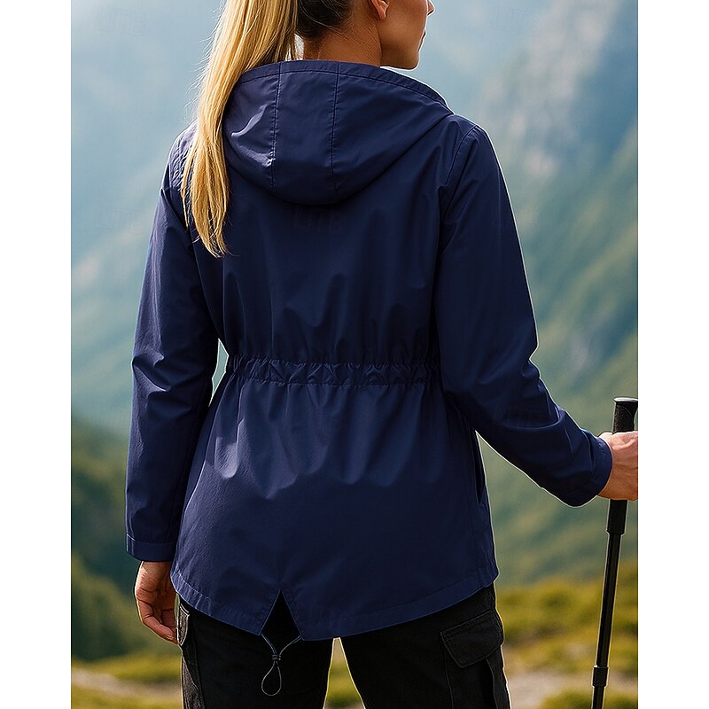 Women's Windbreaker Softshell Jacket Hiking Jacket Outdoor Waterproof Windproof Hiking Outfits Hiking Clothes Spring Autumn / Fall Top Camping / Hiking / Caving Running Black Yellow Pink2