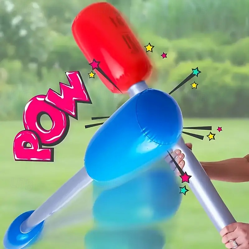 1 Set of Inflatable Sticks With Cushions Suitable for Lawn Games Interactive Outdoor Party Games Fun and Safe Perfect Family Gift for Parent-child Interactive Game Props.2