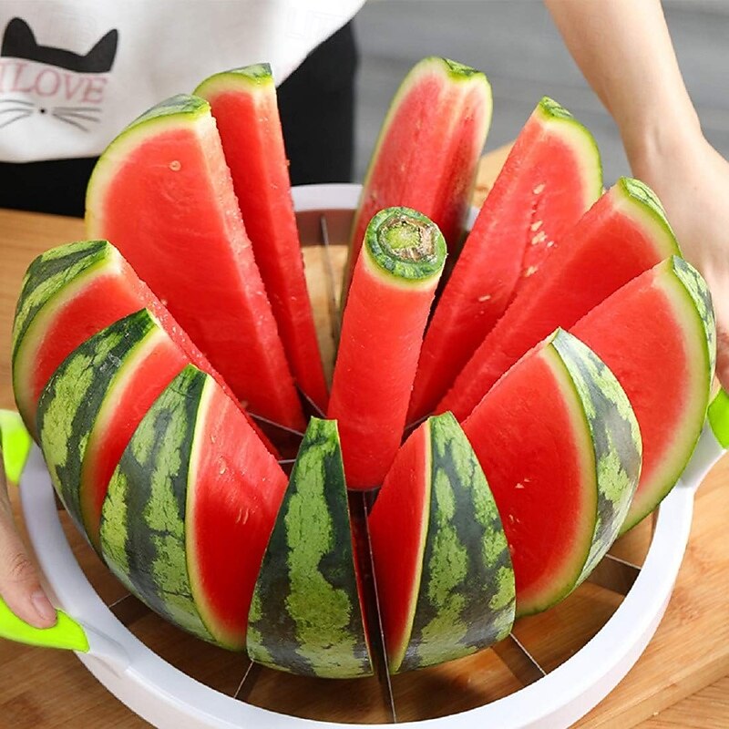Stainless Steel Watermelon Slicer Large Watermelon Slicer Kitchen Tool Hami Melon Fruit Slicer