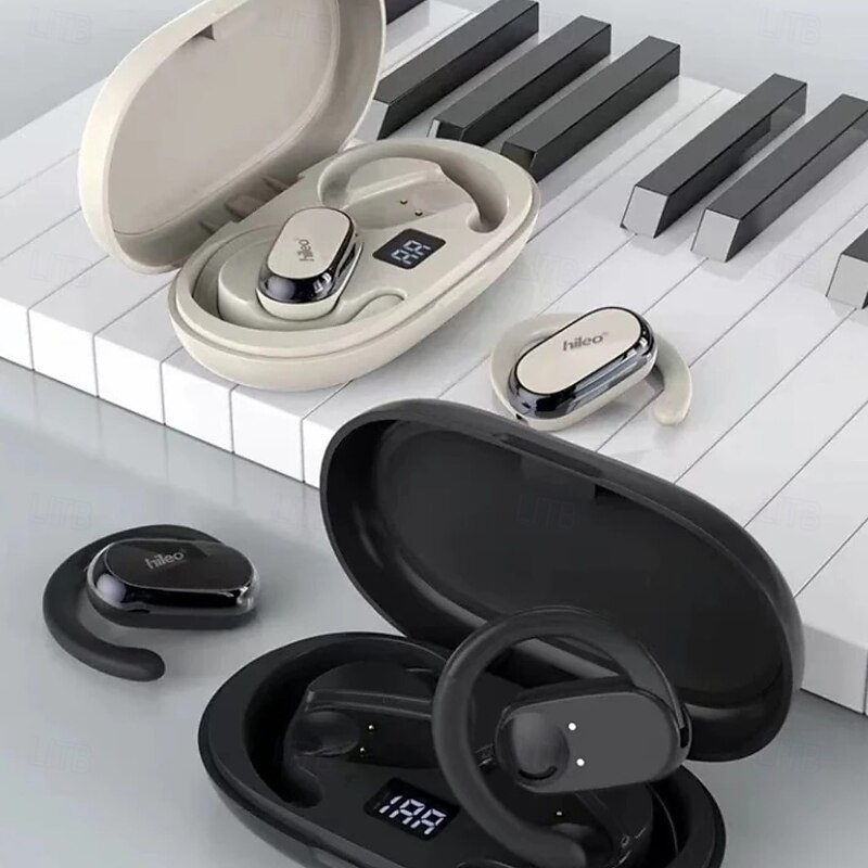 Hi92 True Wireless Headphones TWS Earbuds On Ear Ear Hook Bluetooth5.0 Bluetooth 5.1 Noise cancellation LED Light Waterproof for Apple Samsung Huawei Xiaomi MI  Gym Workout Skiing Camping / Hiking2